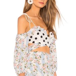 NWT For Love & Lemons St. Louis Floral Crop Top